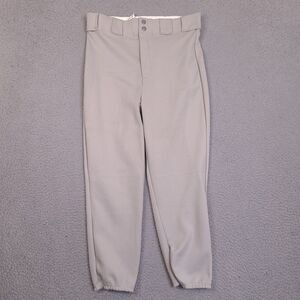 BIKE Men's Gray Baseball Pants‎ Medium 31x23 Elastic Ankles Sports